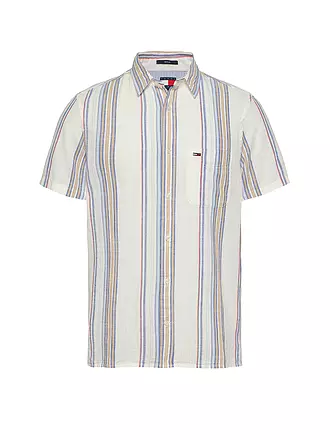 TOMMY JEANS | Camisa
Marca: TOMMY JEANS
Color: blanco
Categorías: Moda, Hombre

Largo de manga: Manga corta
Material: Algodón
Forma del cuello: Cuello Kent
Diseño: Rayas
Corte (ropa exterior): Regular
Estilo: Moda joven
Detalles: Bolsillos laterales, Logo | 